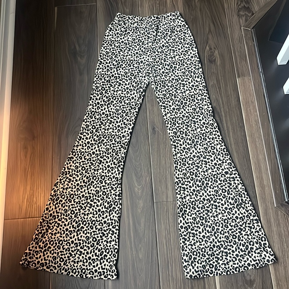 Forever 21 Cheetah Flare Pants